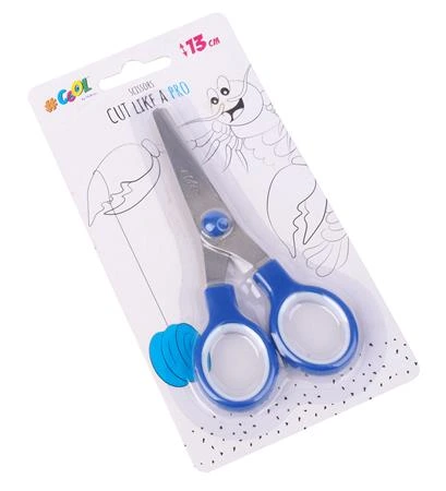 [VIC71833-C] Nožnice, školské, 13 cm, COOL BY VICTORIA, modré (Contracted)