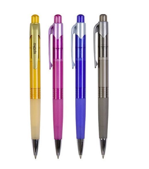 [SA011212-C] Guľôčkové pero Spoko 0112, klikacie, modrá náplň, 12 ks/bal (Contracted)