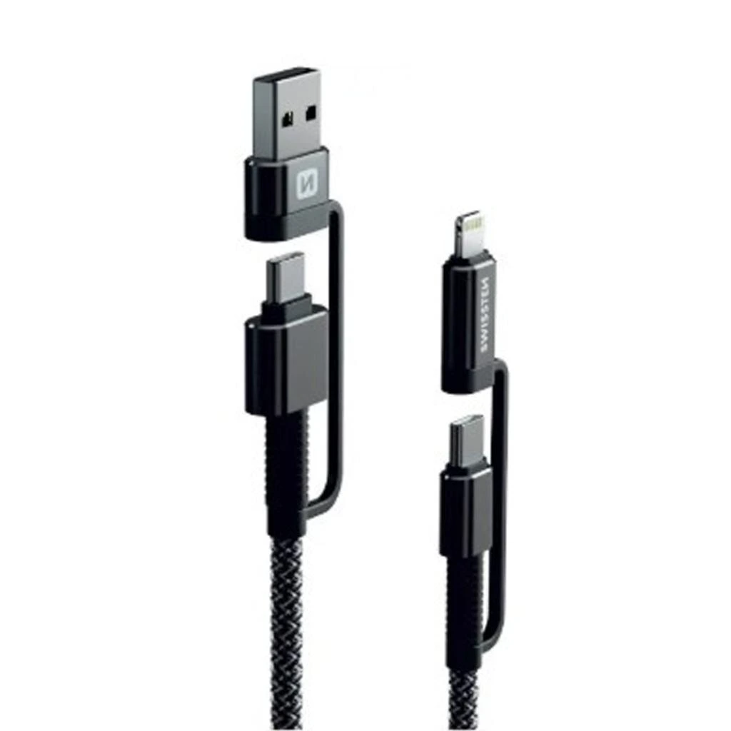 Kábel USB Swissten KEVLAR 4in1
