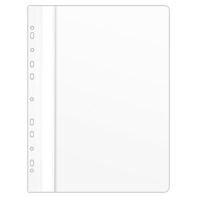 [DO170409] Rýchloviazač PVC s eurodierovaním DONAU lesklý biely