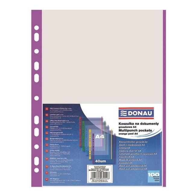 [DO177423] Euroobal DONAU A4 40mic s fialovým okrajom 100ks