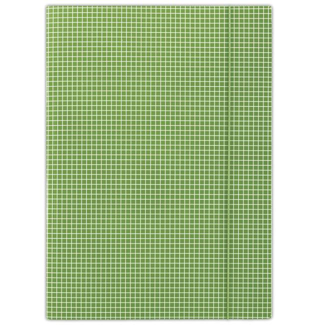 [DO206906] Kartónový obal s gumičkou DONAU zelené káro