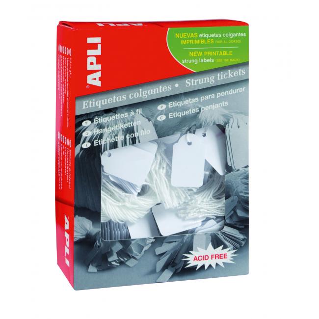 [AG000389] Identifikačný štítok s cvernou 18x29mm APLI 1000ks