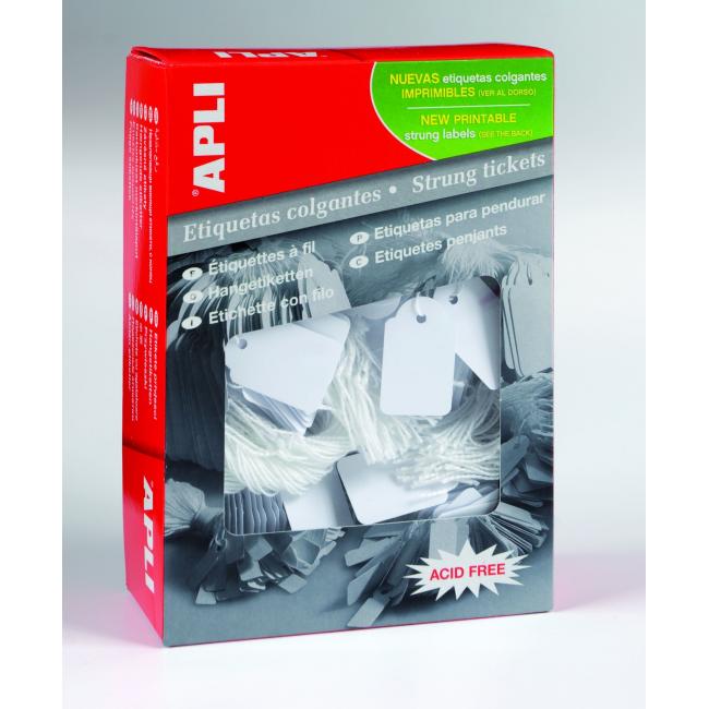 [AG000390] Identifikačný štítok s cvernou 22x35mm APLI 500ks