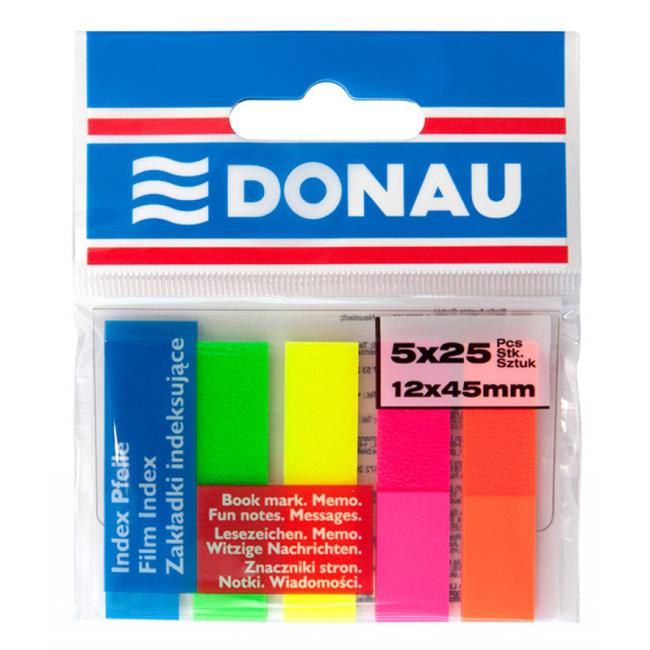 [DO757799] Samolepiace záložky Donau 12x45mm neon