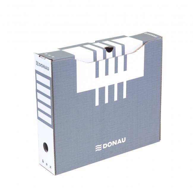 [DO766013] Archívny box DONAU 80mm sivý