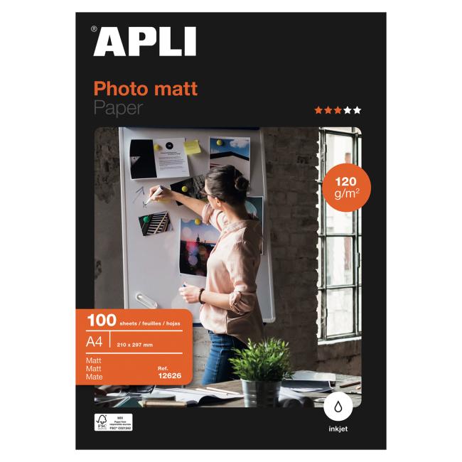 [AG012626] Fotopapier APLI A4 matný,120g, 100 hárkov
