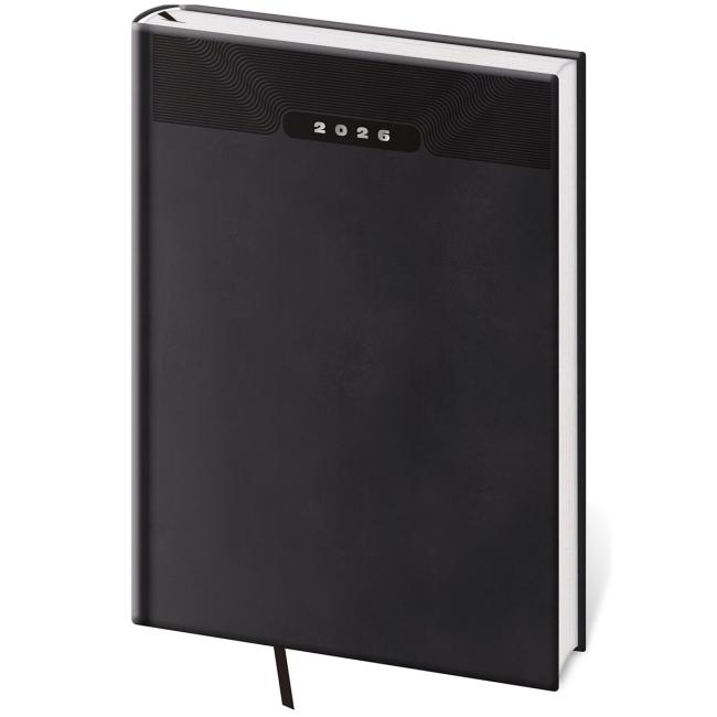 [DP413-1] Diary Print klasický týždenník B5 17x24cm čierna 2026