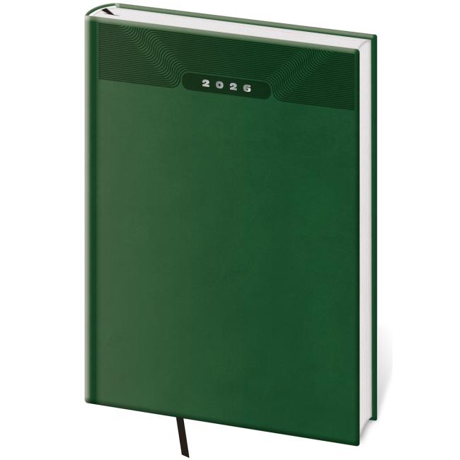 [DP423-4] Diary Print klasický týždenník A5 14,3x20,5cm zelená 2027