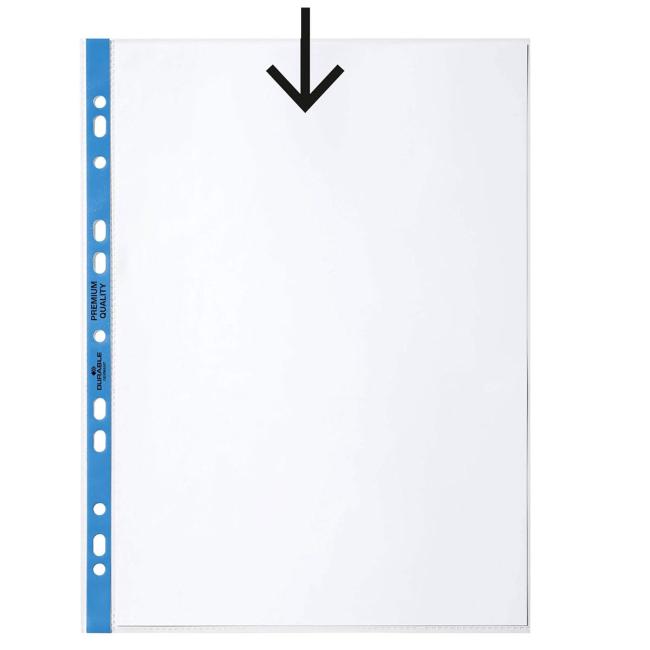 [DU111324] Euroobal DURABLE A4 90mic s modrým okrajom 100ks