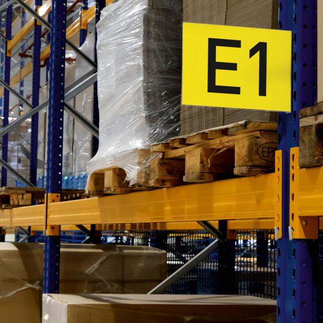 Magnetické značenie uličky A4, na šírku, transparentné Magnetické značenie uličky