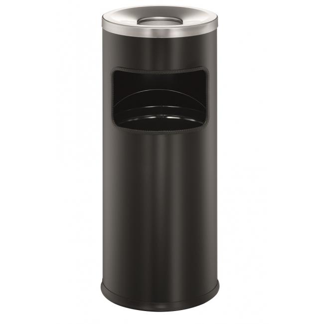 Kôš s popolníkom 17 ℓ čiierny