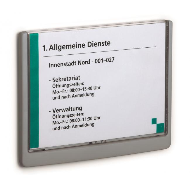 [DU486637] Informačná tabuľka Click Sign 210x148,5 grafitová