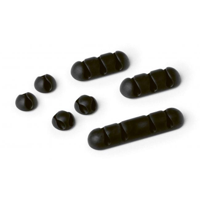 [DU504137] Úchytka na káble CAVOLINE CLIP MIX čierna