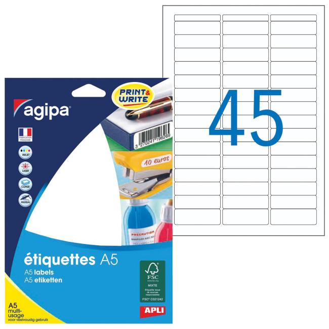 [AG114044] Etikety A5 12,8x38