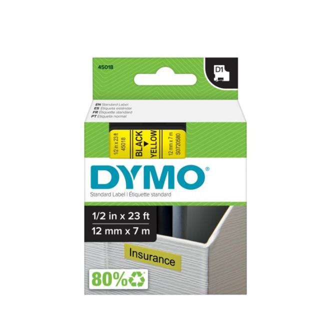 [DY720580] Samolepiaca páska Dymo D1 12 mm žltá/čierna