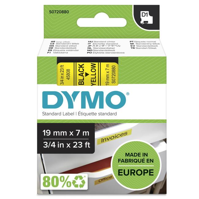 [DY720880] Samolepiaca páska Dymo D1 19 mm žltá/čierna