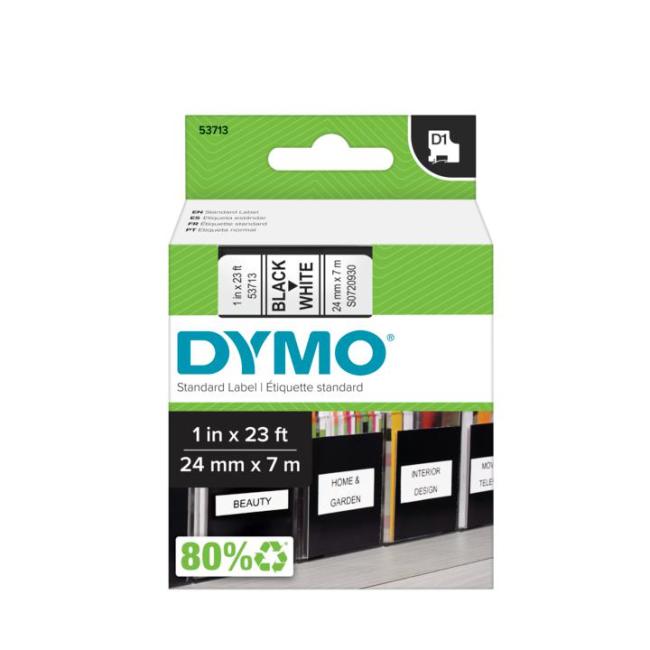[DY720930] Samolepiaca páska Dymo D1 24 mm biela/čierna