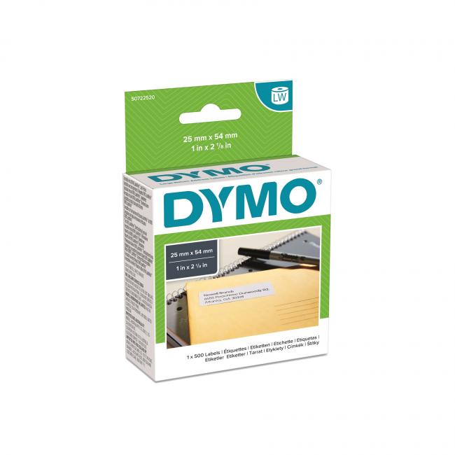 [DY722520] Samolepiace etikety Dymo LW 54x25mm spiatočné adresy biele