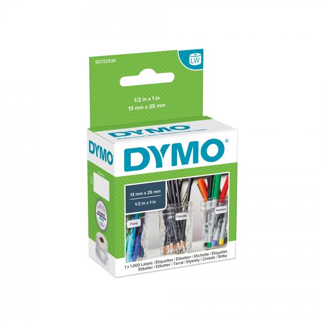 [DY722530] Samolepiace etikety Dymo LW 25x13mm viacúčelové biele