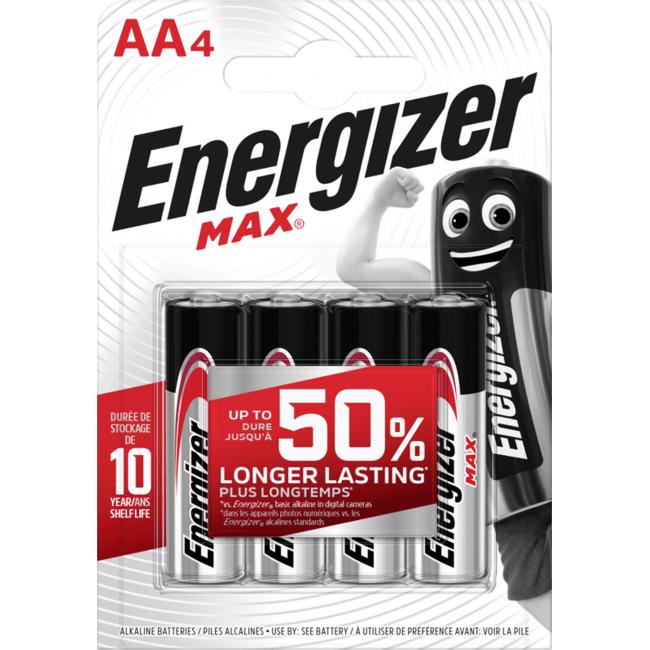 [EN426557] Batéria Energizer alkalická Max 1,5 V, typ AA,4 ks