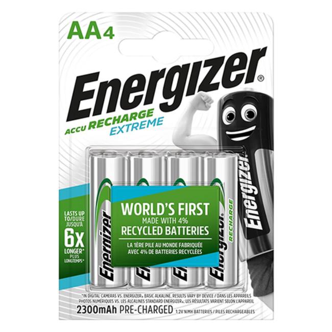 [EN635429] Batéria Energizer tužková nabíjateľná 2300 mAh AA-HR6 / 4 ks