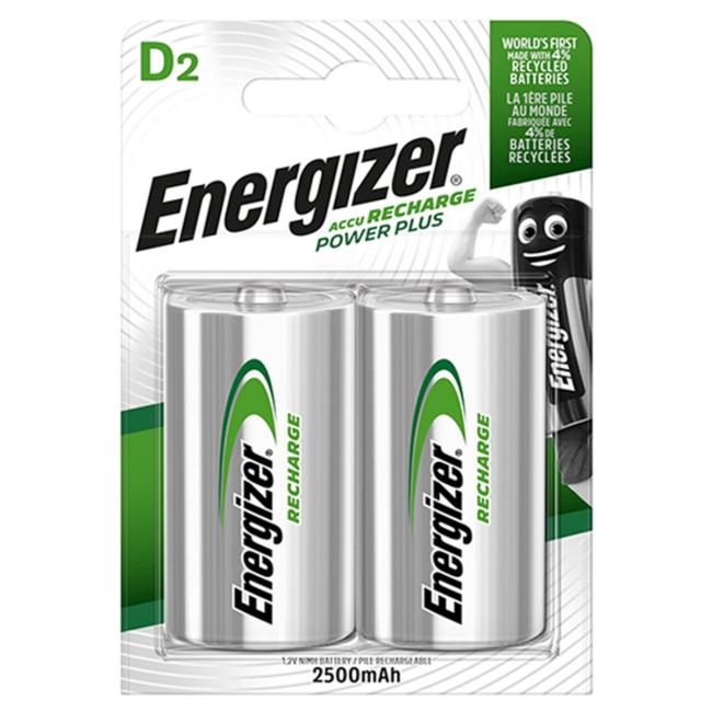 [EN635675] Batéria Energizer veľký monočlánok nabíjateľná 2500mAh HR20 / 2 ks