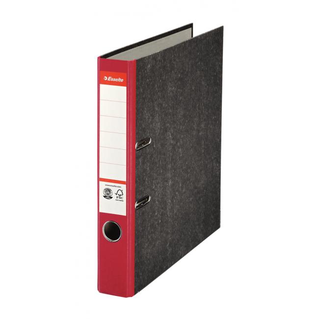 [ES036062] Zakladač pákový Esselte Mramor 5cm červený