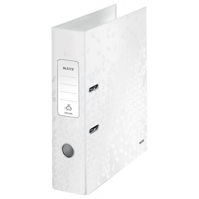 [ES050001] Zakladač pákový Leitz 180° WOW 8cm perleťovo biely