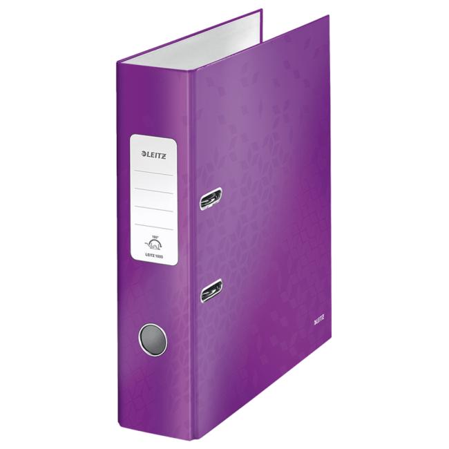 [ES050062] Zakladač pákový Leitz 180° WOW 8cm purpurový