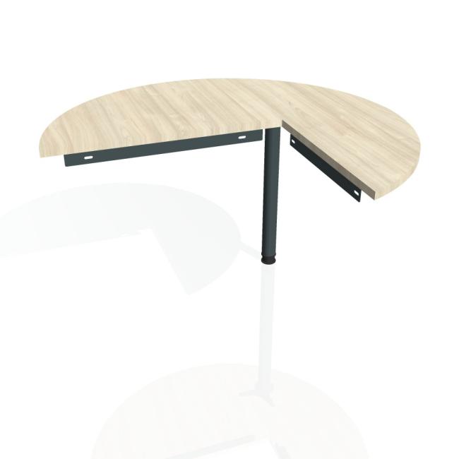 [ON120119] Doplnkový stôl Gate, ľavý, 120x75,5 cm, agát/kov