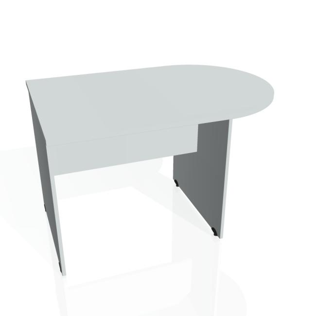 Doplnkový stôl Gate, 120x75,5x80 cm, sivá/sivá