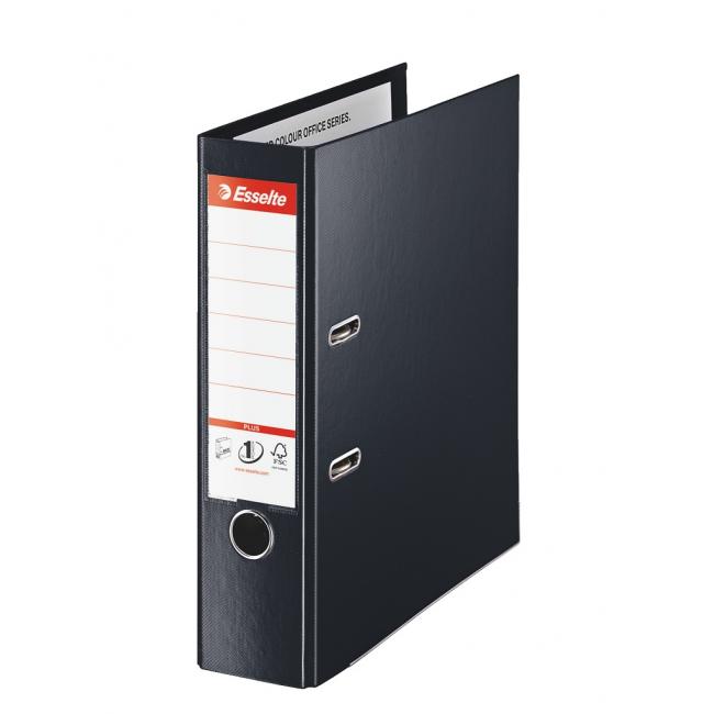 [ES081187] Zakladač pákový Esselte celoplastový A4 MAXI 8cm čierny