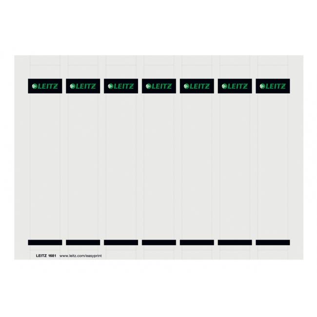 [ES168185] Chrbtové štítky potláčatelné pre zakladače Leitz 180° šírka chrbta 52 mm