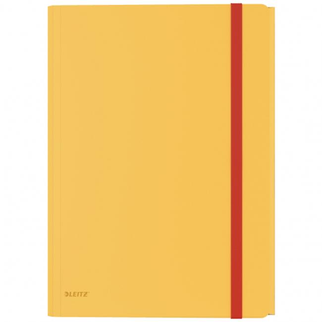 [ES190019] Plastový obal s gumičkou Leitz Cosy hebký s vnútorným vreckom teplý žltý