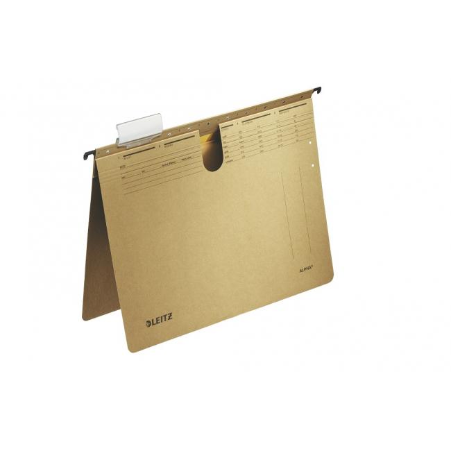 [ES191400] Závesný obal Leitz ALPHA s rýchloviazačom hnedý