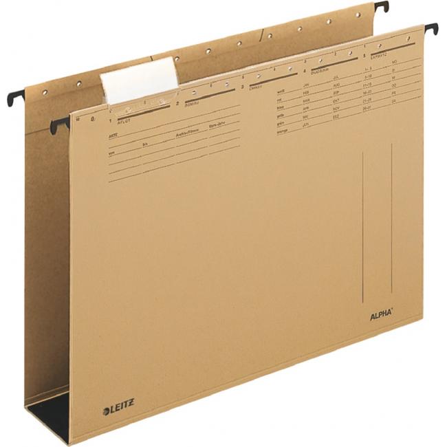 [ES194600] Závesný obal Leitz ALPHA 60mm dno hnedý