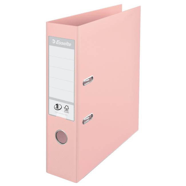 [ES231039] Zakladač pákový Esselte No.1 celoplastový 7,5cm Solea broskyňový