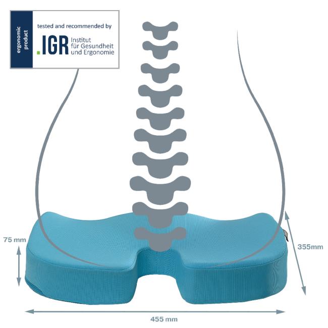 [ES840061] Vankúš na sedenie Leitz Cosy Ergo kľudný modrý