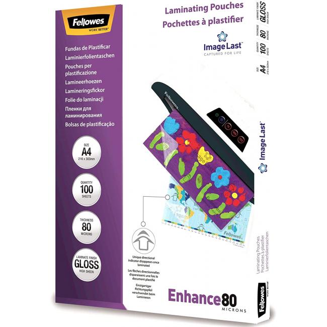 [FE530610] Laminovacie fólie Fellowes 216x303 A4 80mic