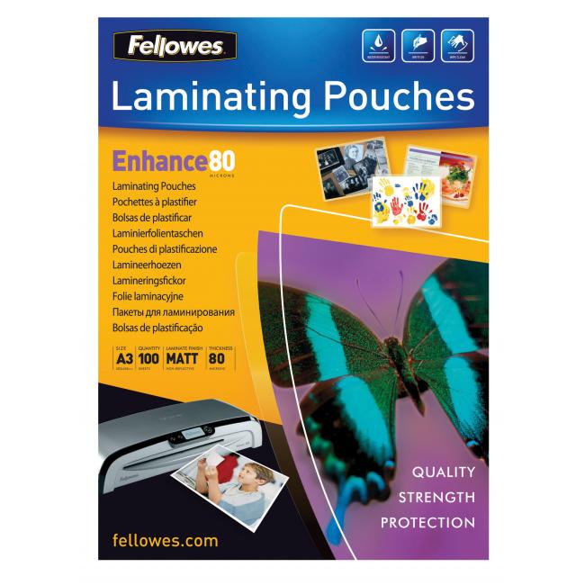 [FE545200] Laminovacie fólie Fellowes 303x426 A3 80mic matné