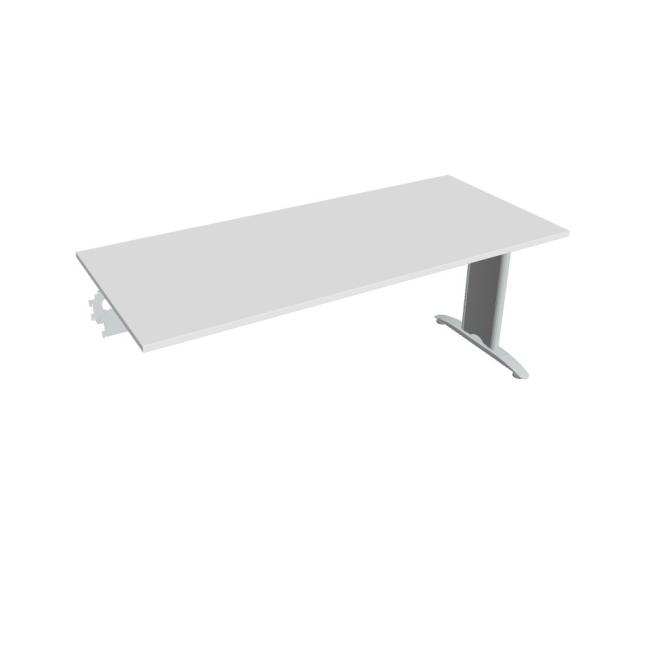 Rokovací stôl Flex, 180x75,5x80 cm, biely/kov