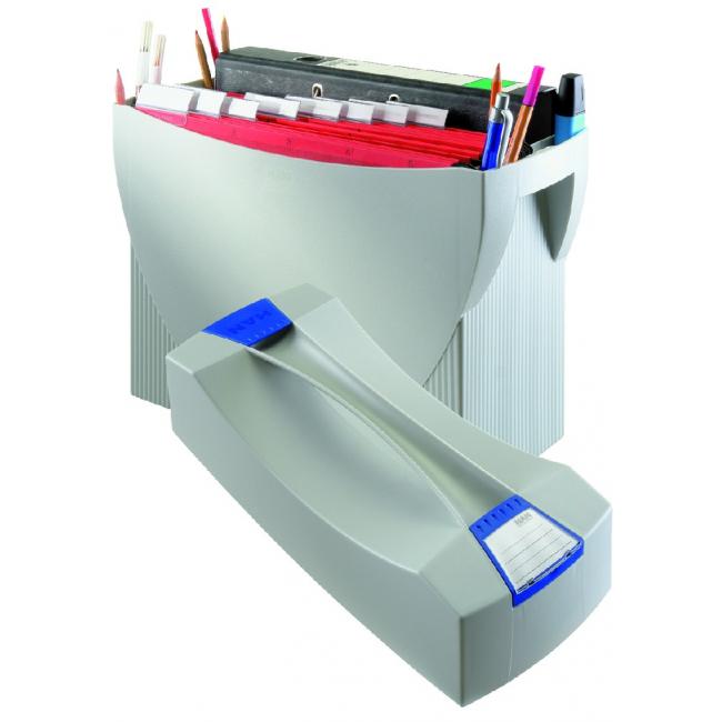 [HA190111] Prenosný box na závesné obaly HAN SWING s vekom sivý