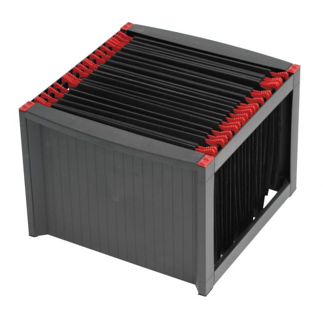 [HE611009] Zásobník na závesné obaly Helit čierny