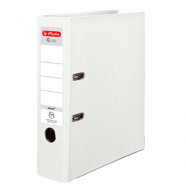 [HL001890] Zakladač pákový Herlitz Q.file 8cm biely