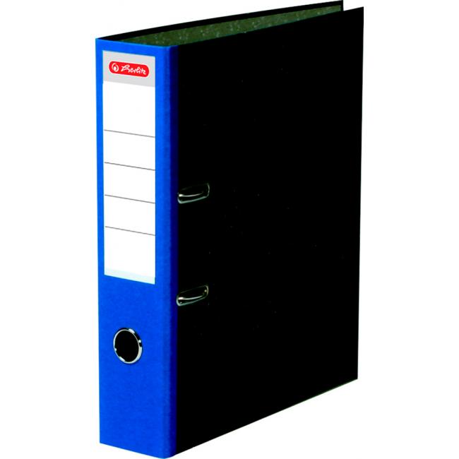 [HL016536] Zakladač pákový Herlitz Mramor 8cm modrý