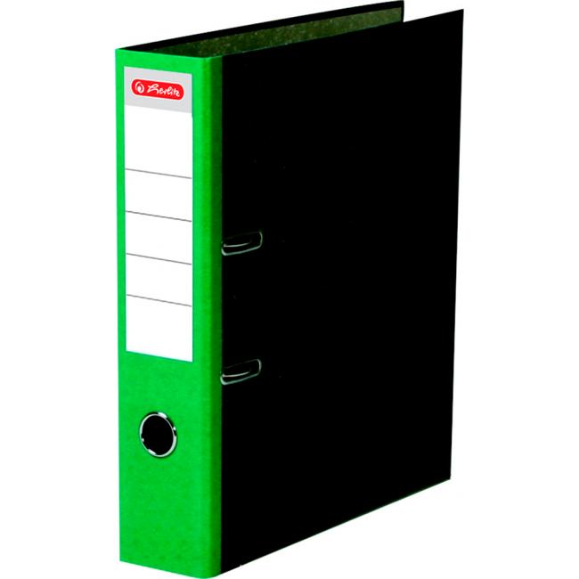 [HL016544] Zakladač pákový Herlitz Mramor 8cm zelený