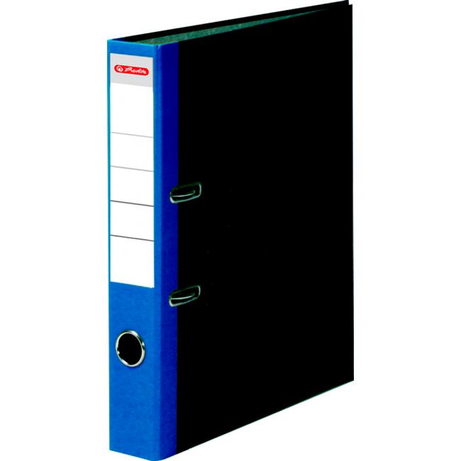 [HL016585] Zakladač pákový Herlitz Mramor 5cm modrý