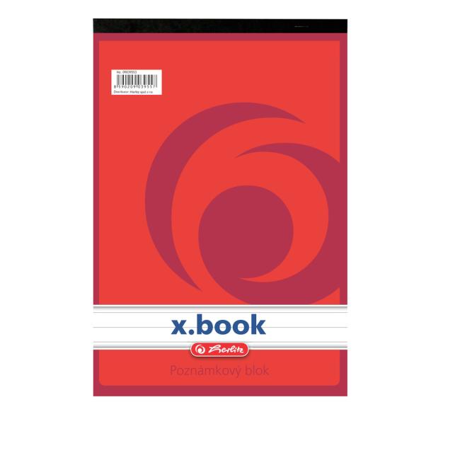 [HL039553] Blok poznámkový linajkový Herlitz A6 50 listov