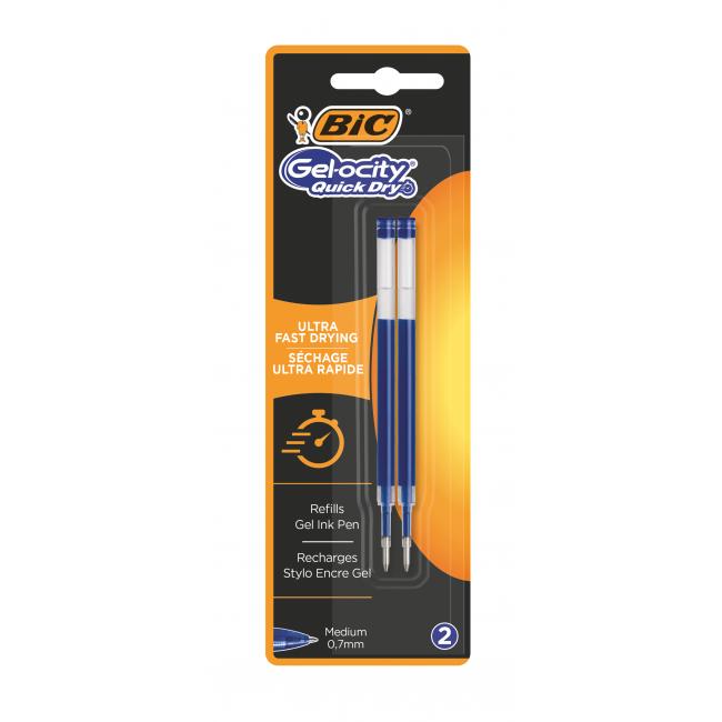 [BC967378] Náhradná náplň do gélového rollera BIC Gelocity QUICKDRY Modrá 2ks